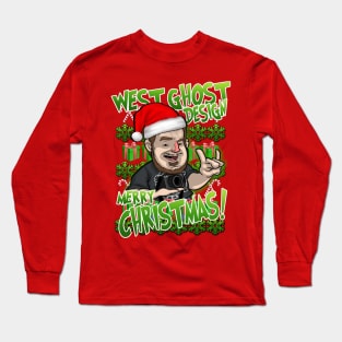 west ghost design christmas ugly sweaters T-Shirt Long Sleeve T-Shirt